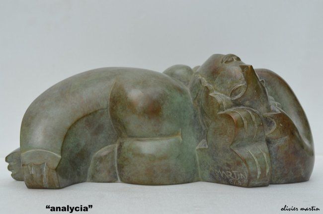 Sculpture titled ""analycia"" by Olivier Martin, Original Artwork, Bronze