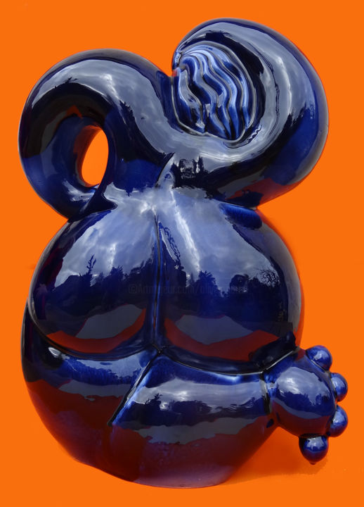 Sculpture intitulée "impertinente-cerami…" par Olivier Martin, Œuvre d'art originale