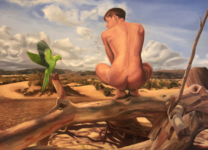 Peinture intitulée "«Candeur, Nostalgie…" par Olivier Rose, Œuvre d'art originale, Huile Monté sur Châssis