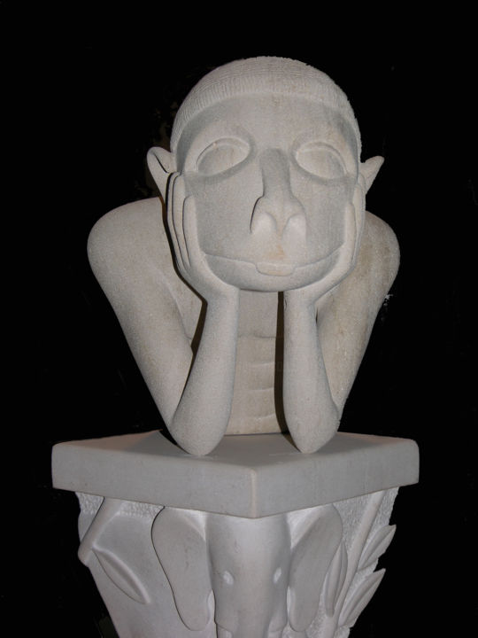 Sculpture intitulée "singe.jpg" par Olivier Scieur, Œuvre d'art originale