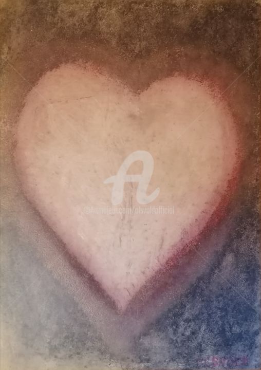 Painting titled "A crippled heart (…" by Ol'Svol'D, Original Artwork, Oil