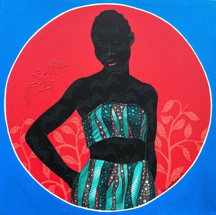 Peinture intitulée "Deep thought" par Oluwafemi Afolabi, Œuvre d'art originale, Acrylique