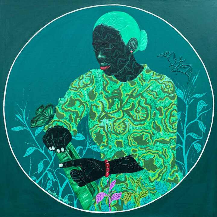 Pintura intitulada "Change and Growth" por Oluwafemi Afolabi, Obras de arte originais, Acrílico