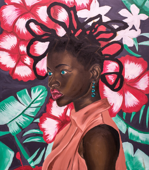 "Black beauty" başlıklı Tablo Oluwapelumi Olaosun tarafından, Orijinal sanat, Akrilik