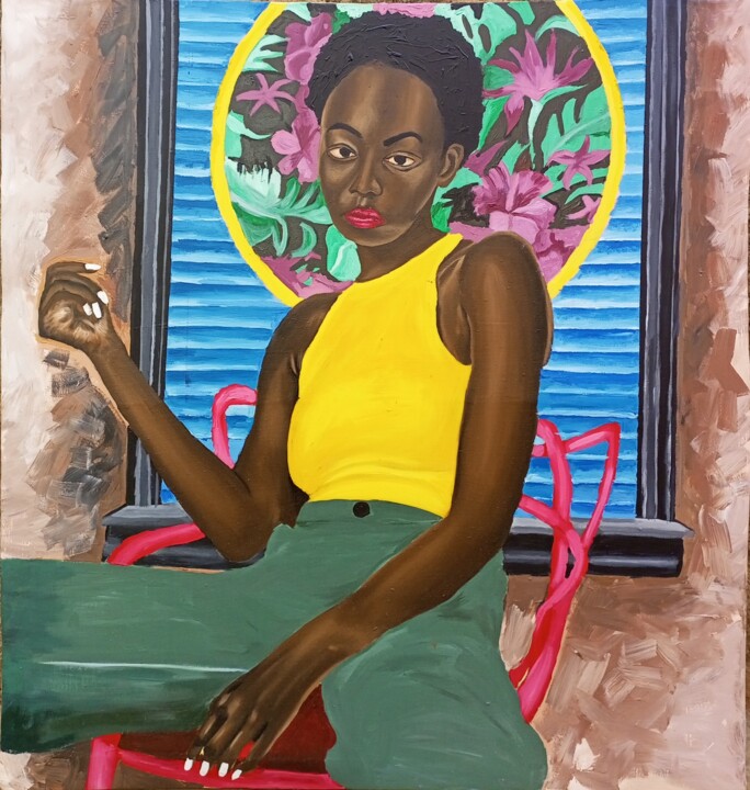 Ζωγραφική με τίτλο "Always something th…" από Oluwapelumi Olaosun, Αυθεντικά έργα τέχνης, Ακρυλικό