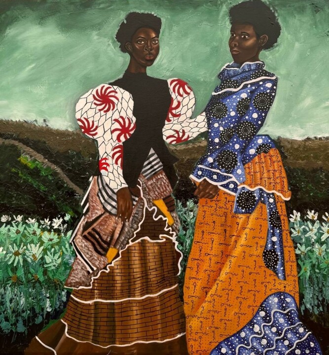 Peinture intitulée "In a lost land" par Oluwapelumi Olaosun, Œuvre d'art originale, Acrylique