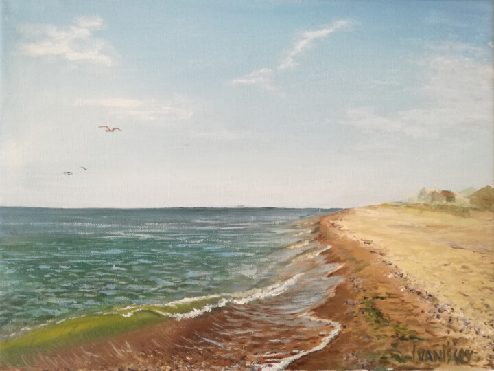 Pintura titulada "Black sea" por Oleg Ivanishchev, Obra de arte original, Oleo