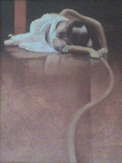 Painting titled "danseuse" by Omar Daiday, Original Artwork, Oil
