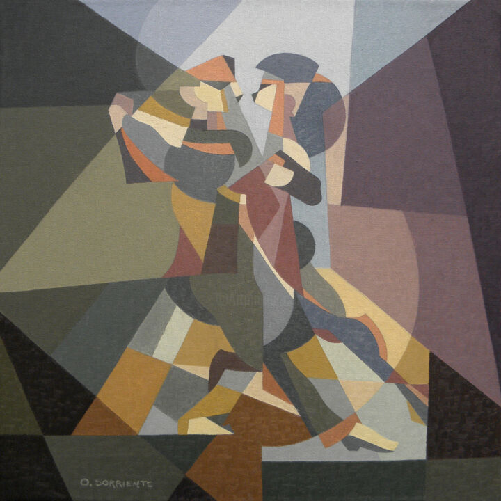 Malarstwo zatytułowany „Piccolo Tango V (Co…” autorstwa Omar Sorriente, Oryginalna praca, Olej