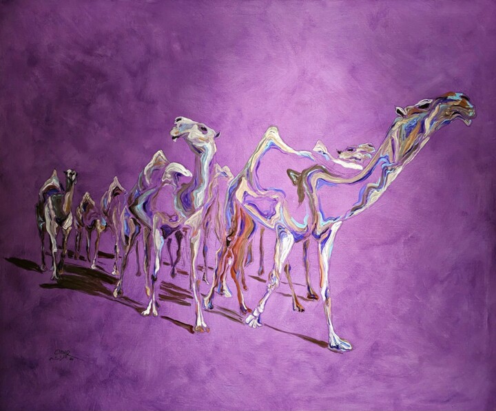Malerei mit dem Titel "Just beautiful" von Omar Yousef Alrashed, Original-Kunstwerk, Acryl