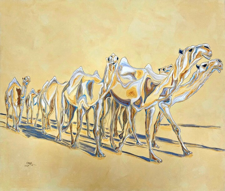 Malerei mit dem Titel "Simplicity 2" von Omar Yousef Alrashed, Original-Kunstwerk, Acryl