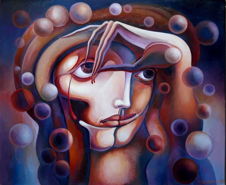 Peinture intitulée "Dreams" par Omar Kuchukhidze, Œuvre d'art originale, Huile