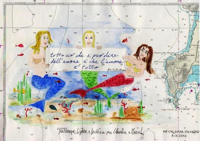 Scultura intitolato "PARTHENOPE, LIGHEA…" da Omar Salvagno, Opera d'arte originale