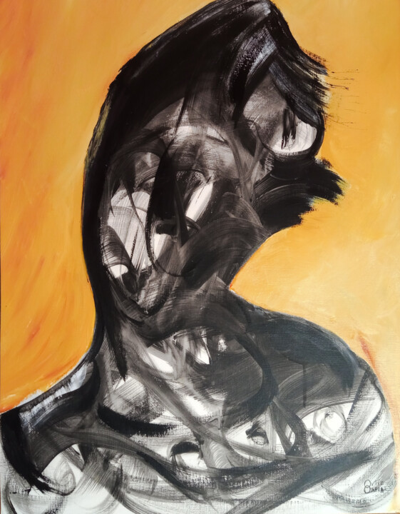 Картина под названием "Ombra 5" - Ombra, Подлинное произведение искусства, Акрил