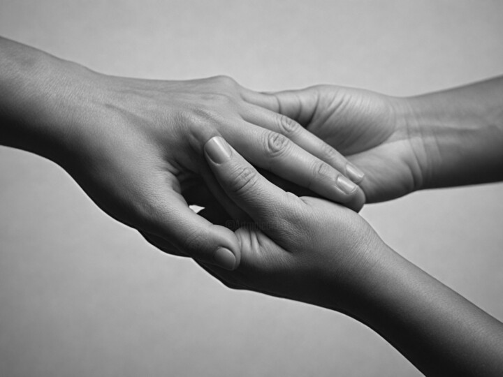 Photographie intitulée "Hands" par Ömer Erdoğan, Œuvre d'art originale, Photographie numérique