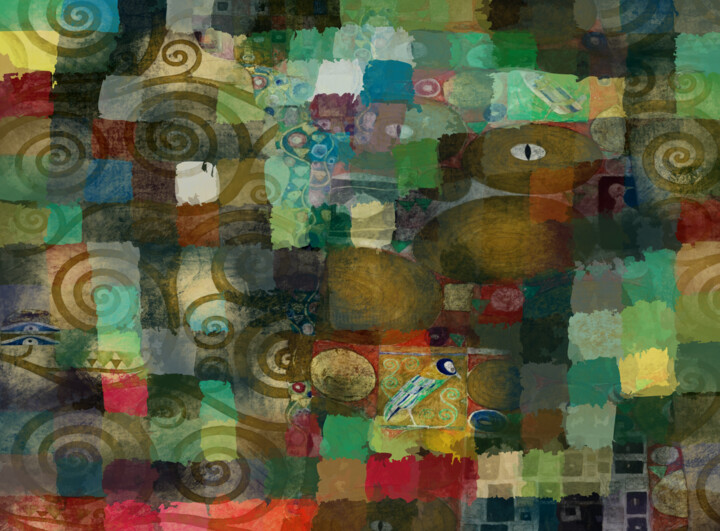 Arts numériques intitulée "Abstract Colors" par Omi Sid, Œuvre d'art originale, Photo montage