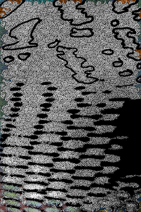 数字艺术 标题为“Abstract Overlap” 由Omi Sid, 原创艺术品, 数字拼贴