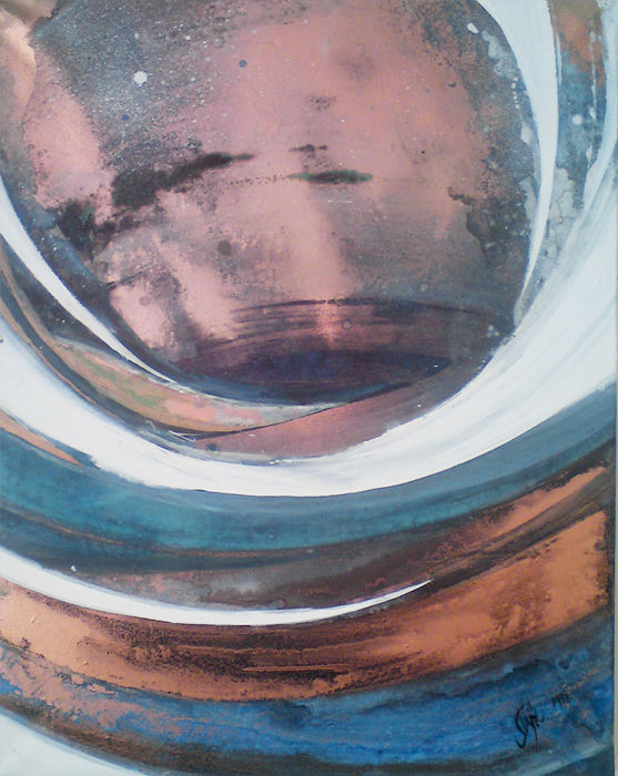 Peinture intitulée "tourbillon011.jpg" par Omkara, Œuvre d'art originale, Acrylique