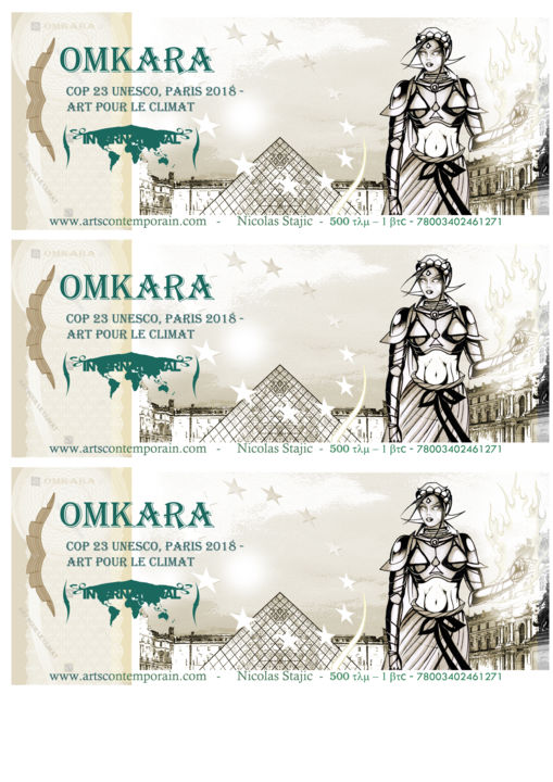 Desenho intitulada "billet-Omkara.jpg" por Omkara, Obras de arte originais, Fotografia digital