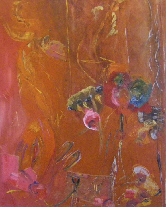 Peinture intitulée "CELEBRATION A LA BE…" par Isabelle Nivet, Œuvre d'art originale, Huile