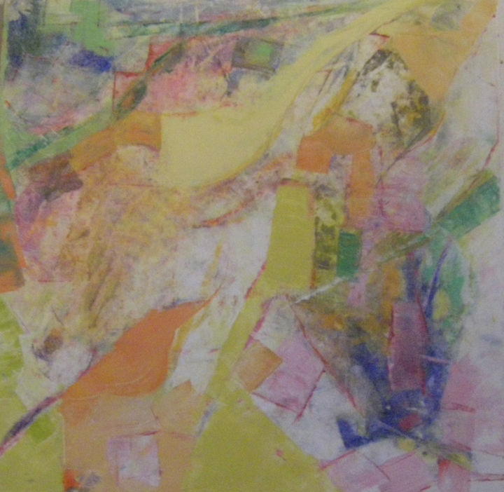 Peinture intitulée "puzzle  terrestre…" par Isabelle Nivet, Œuvre d'art originale, Acrylique