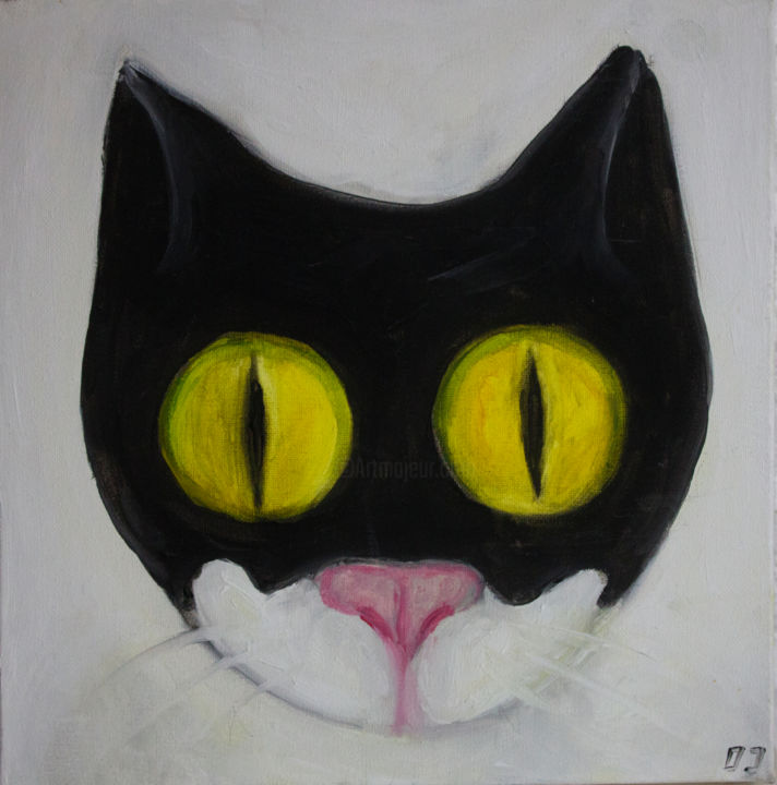 Cat Batman, Painting by Ona Lodge | Artmajeur