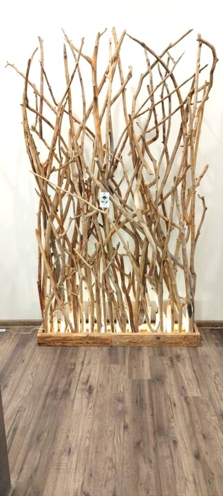 Sculpture titled "Dekoračná svetelná…" by Ondrwood Design, Original Artwork, Wood