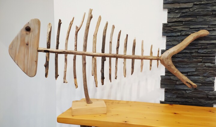Скульптура под названием "Drevená sculptura v…" - Ondrwood Design, Подлинное произведение искусства, Дерево