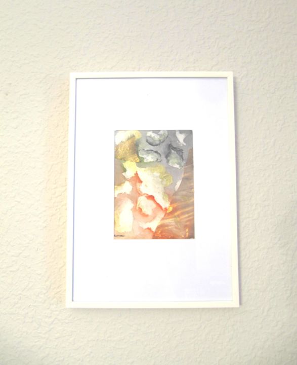 Painting titled "Small Touches of Ho…" by Unna Meth, Original Artwork, Watercolor