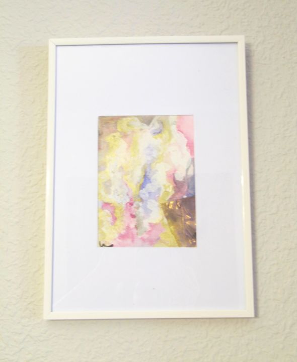 Painting titled "Small Touches of Ho…" by Unna Meth, Original Artwork, Watercolor