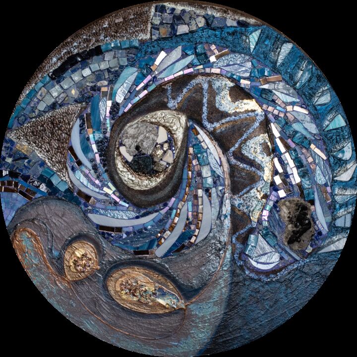 Peinture intitulée "mosaic  "Feeling th…" par Anastasia Lesyuk, Œuvre d'art originale, Mosaïque