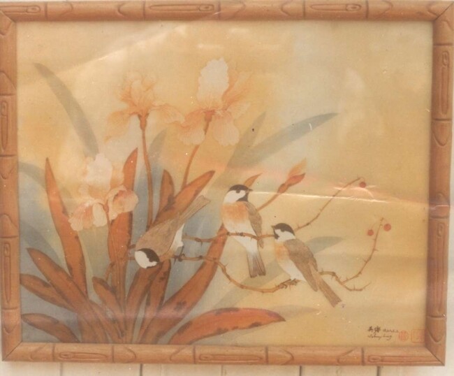 Painting titled "birds fantancy" by Onyekwelu Ebederobinson, Original Artwork
