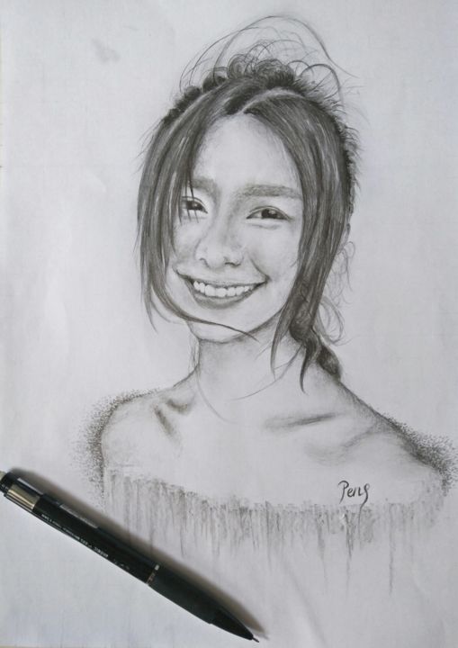 Drawing titled "img-20180709-190102…" by Ooi Peng Yeh, Original Artwork, Pencil