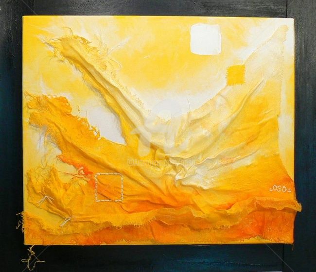 Painting titled "LUMIERE 4" by Oso, Original Artwork, Acrylic