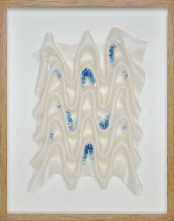 Arte textil titulada "La Perlée" por Ophie, Obra de arte original, Bordado