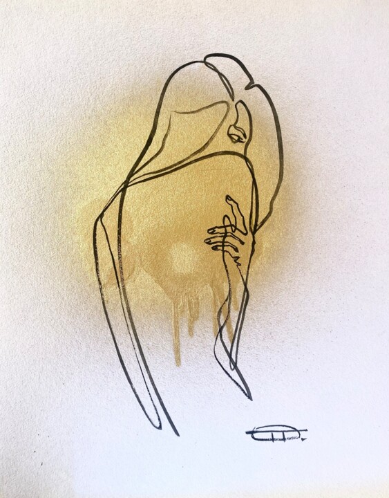 绘画 标题为“Female back” 由Oplyart Pavlova, 原创艺术品, 丙烯