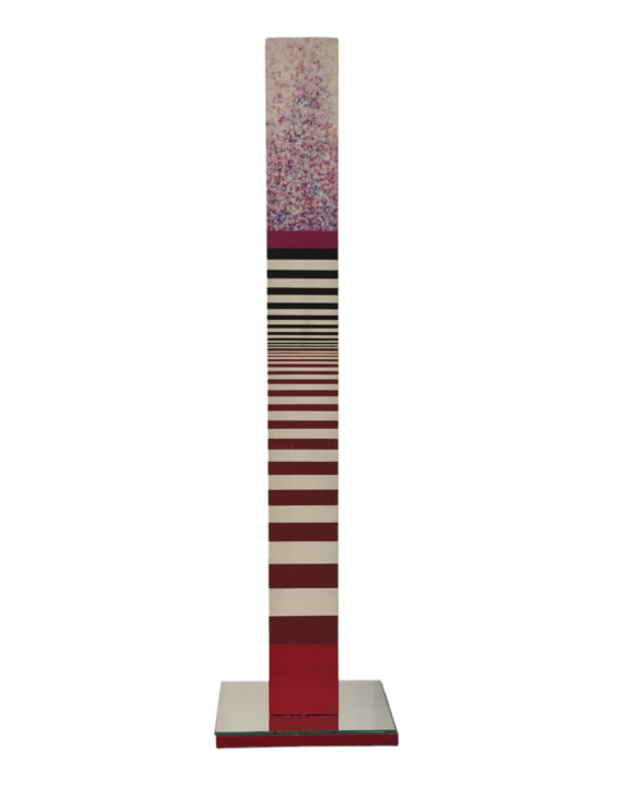 Γλυπτική με τίτλο "Column" από Opy Zouni, Αυθεντικά έργα τέχνης, Ξύλο