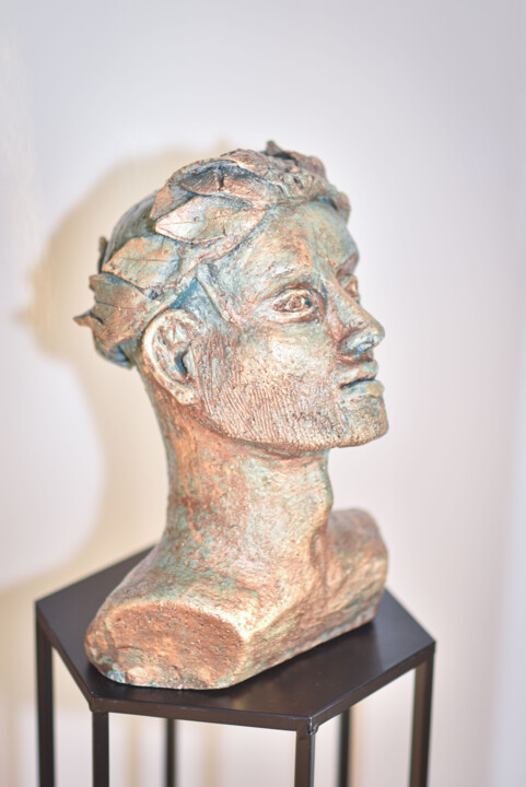 Sculpture intitulée "Augustus" par Orane Verdier, Œuvre d'art originale, Terre cuite