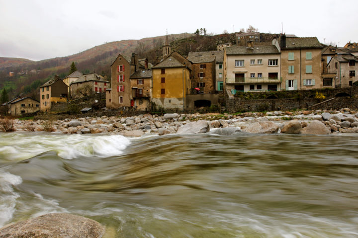 Photography titled "Le Pont-de-Montvert" by Alain Brasseur, Original Artwork