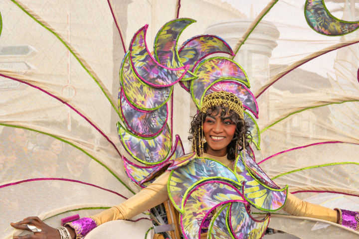Photographie intitulée "2010 Carnaval de Ni…" par Alain Brasseur, Œuvre d'art originale