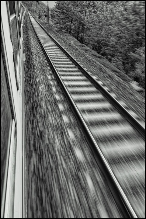 Photography titled "Grande vitesse" by Alain Brasseur, Original Artwork