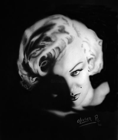 Peinture intitulée "Marylin monochrome…" par Olivier R., Œuvre d'art originale