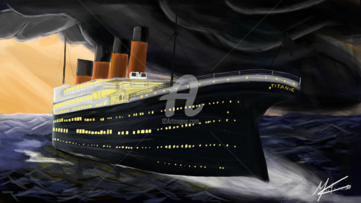 Digital Arts titled "Titanic, te reverro…" by Pandora, Original Artwork, 2D Digital Work