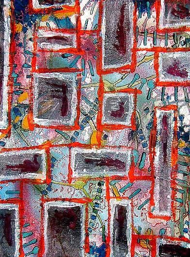 Painting titled "monolith" by Ordie Iv, Original Art,