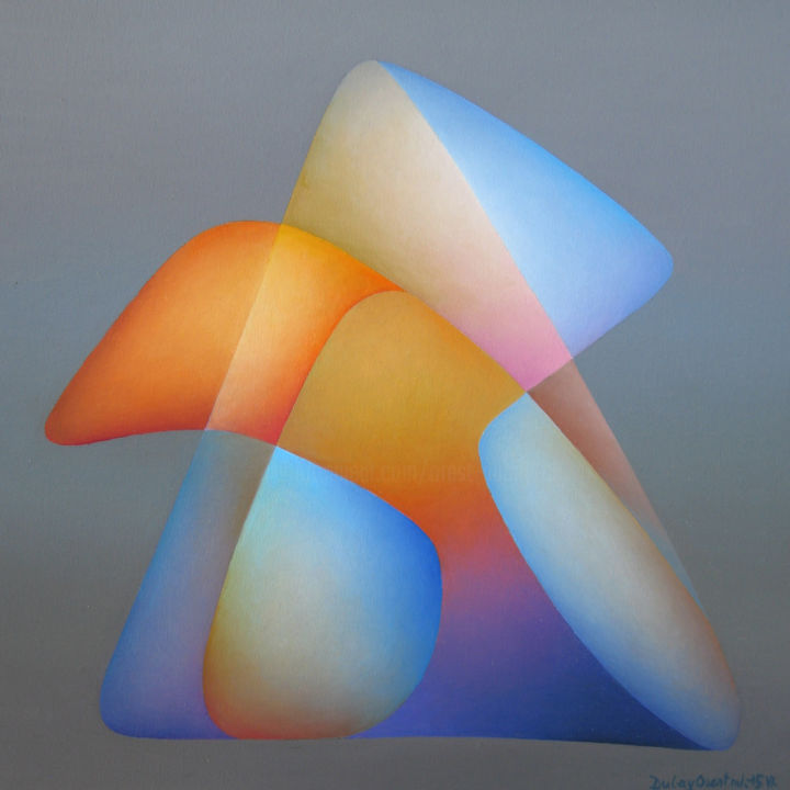 Painting titled "Silence" by Orest Dubay, Original Art, Oil