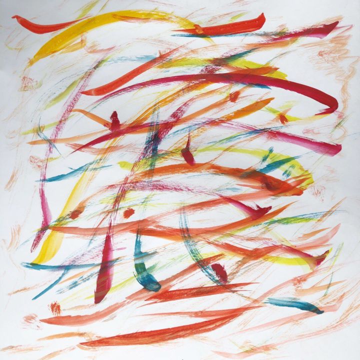 Peinture intitulée "Denis Orehov ~ LSD…" par Orekhov Denis, Œuvre d'art originale, Aquarelle