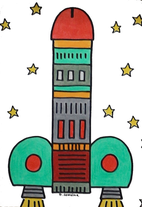 Fusee Drawing By Cabinet De Curiosites Artistiques Artmajeur Fusee Drawing By Cabinet De Curiosites Artistiques Artmajeur