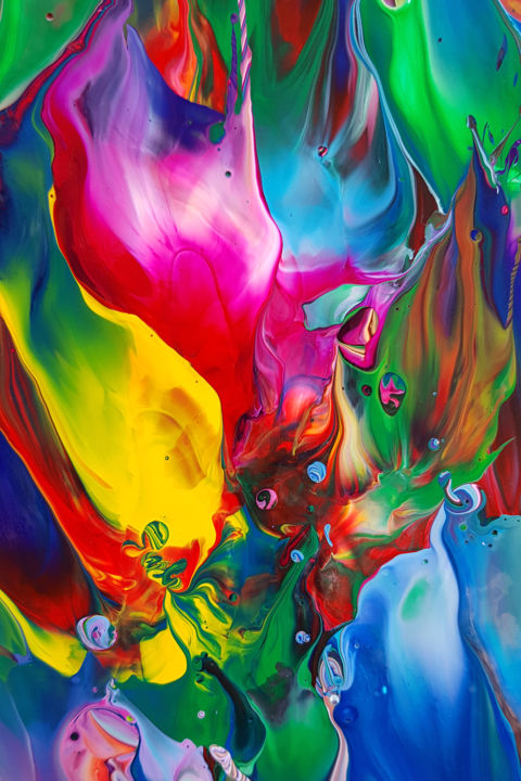 Photography titled "Chromatherapy" by Alexandra Romano, Original Art, Acrylic