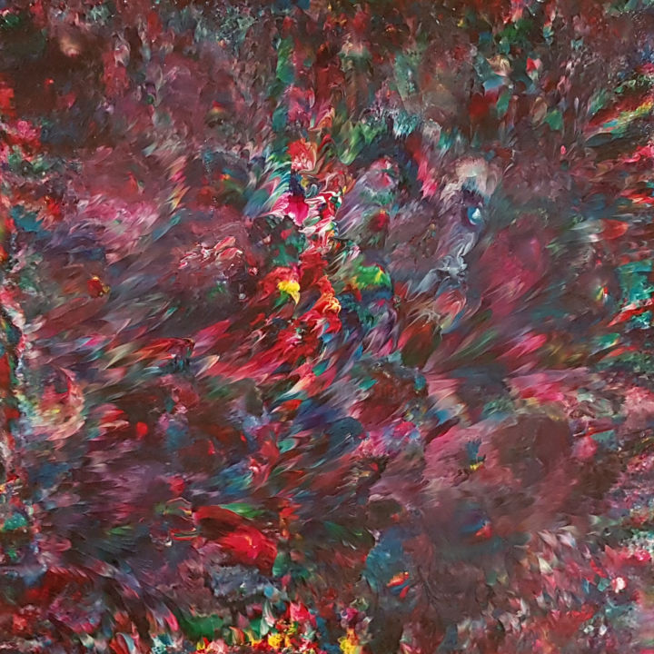 Painting titled "The Deep Corals | 4…" by Alexandra Romano, Original Artwork, Acrylic