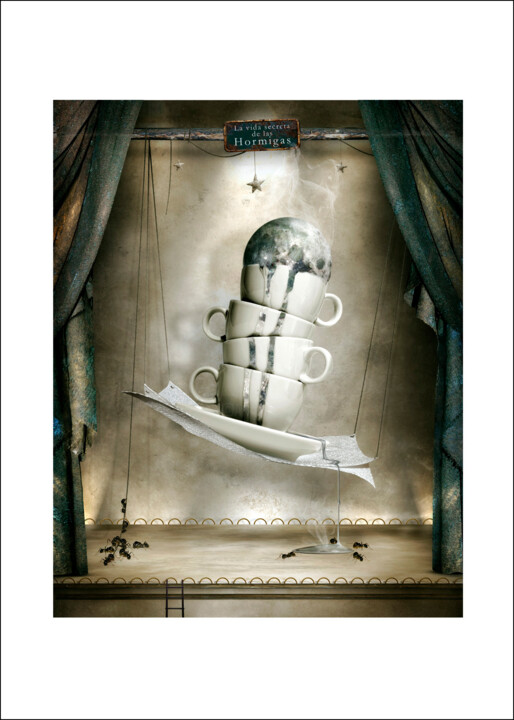 Digitale Kunst mit dem Titel "La vida secreta de…" von Oriol Jolonch, Original-Kunstwerk, Fotomontage